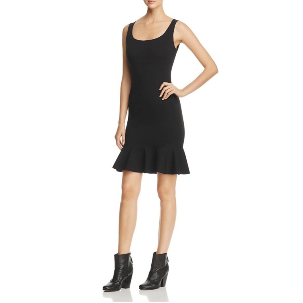 THREE DOTS BLACK PONTE DRESS